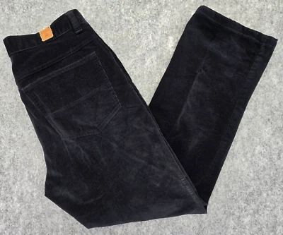 Bills Khaki Men's Size 33x30 Corduroy Pant Thin Wale Black 5 Pocket Stretch Zip - Image 1 of 4