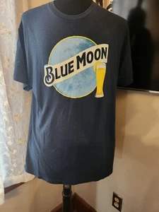 Blue Moon T Shirt Adult XL Blue Beer Sonoma Casual Outdoors Mens - Picture 1 of 2
