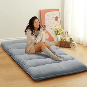 Twin/Full Size Japanese Floor Mattress Futon Mattress Foldable Mattress Roll Up - Picture 1 of 20