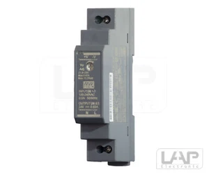 HDR 15 15 Meanwell Cappello Rails Alimentatore Alimentazione Trasformatore LED - Foto 1 di 6