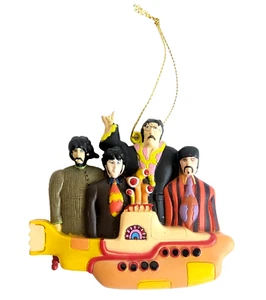 The Beatles 2011 Subafilms GENUINO Amarillo Submarino Resina Colgante Decoración - Imagen 1 de 6