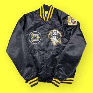 Vintage Pittsburgh Pirates Starter Jacket 1980s Men’s Medium Steelers Patch Vtg - Picture 1 of 10