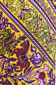 HERMES Orange Scarf Tie “Animal” 100% Silk tie new without tags - Picture 1 of 4