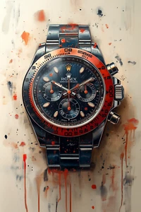 ⌚ Rolex Watch Art 🖼️ | 24x36"| Museum Giclée Print 🎨 | ✍️ 1/25 | COA 🧾 | V30 - Picture 1 of 7