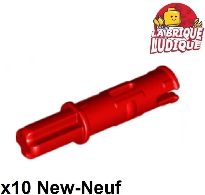 LEGO Technic 10x Achse Axle Stift 3L Und 1L Steckverbinder Rot/Rot 11214 Neu - Bild 1 von 1