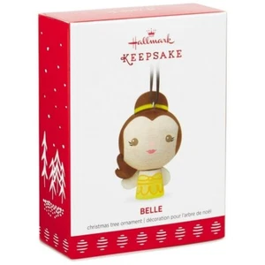 2017 Belle Disney Beauty and The Beast Wood Hallmark Adorno - Imagen 1 de 2