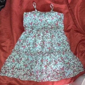 The Children's Place teal floral print lined dress 4T - Picture 1 of 7