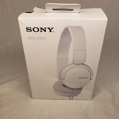 Sony MDR-ZX110 Ear-Pad (On the Ear) Headband Headphones - White - Image 1 of 4