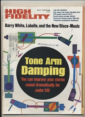 High Fidelity Music Magazine Vol 25 #07 Jul 1975 Mancini Soundtrack Albums VTG - Image 1 of 3