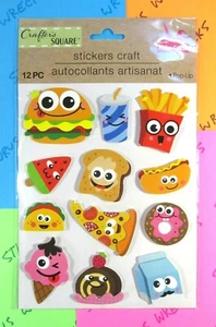 Crafter's Square Happy Fast Food 3D Pop Up Sticker Pack - Bild 1 von 3