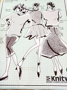 KNITWIT SEWING PATTERN NO.3000 LADIES TOPS SIZES 6-22 - Picture 1 of 3