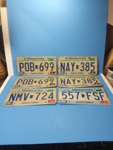 Vintage Minnesota License Plate. Heavy steel 1989 1990 1992 tag Outdoors - Picture 1 of 2