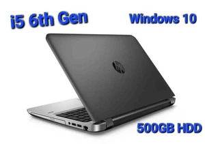 HP 450 G3 Laptop Notebook Intel Core i5 6th Gen Windows 10 Webcam 500GB HDD 15" - Picture 1 of 1