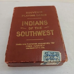 Vintage Deck of Fred Harvey Indians of The Southwest Playing Cards 52 w/ Joker - Picture 1 of 19