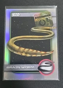 2025 Topps Chrome Star Wars UO-2 BRAIN WORM Outer World Oddities Insert - Picture 1 of 2