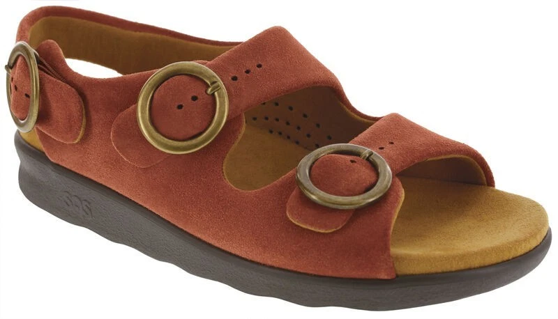 SAS Women's Shoes Relaxed Sandal Rust 8 Medium FREE SHIPPING New In Box Save - Image 1 of 4