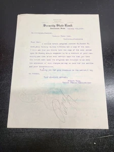 VTG 1910 Billhead Masthead of Security State Bank of Spooner Minnesota - Picture 1 of 4