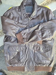 Levis Brown Leather Jacket - Picture 1 of 4