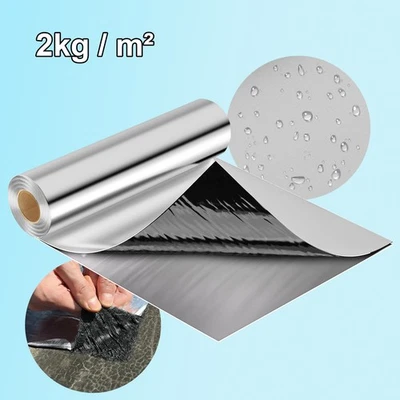 Selbstklebende Dachbahn Bitumen Alu Folie Dachfolie für Gartenhaus UV beständig - Bild 1 von 4