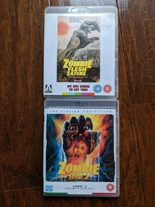 Zombie Flesh Eaters 1 + 2 Blu Ray Lot Horror Region B Arrow Video 88 Films - Picture 1 of 5