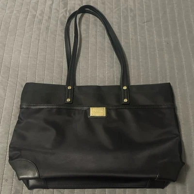 Calvin Klein Signature Tannya Tote Hand Bag Purse Black NEW Without Tags Unused - Image 1 of 4
