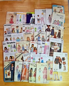Lot of 36 Patterns for Girl's and Pre-Teens, Mixed Garments UNCUT - Picture 1 of 10