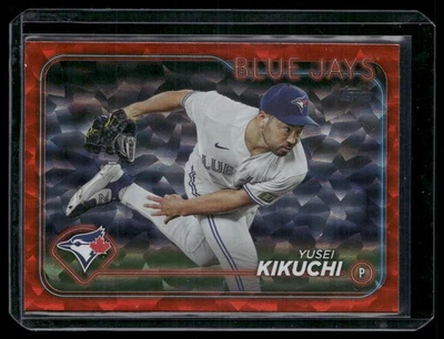 2024 Topps #510 Yusei Kikuchi Orange Crackle Foil #/299 - Image 1 of 2