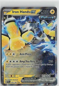 Pokemon Iron Hands ex - 070/182 SV04: Paradox Rift Double Rare card - Picture 1 of 2