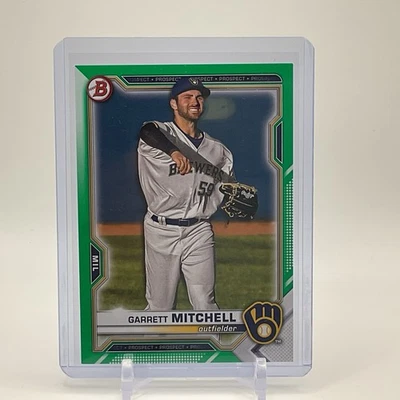 2021 Bowman Draft - Garrett Mitchell #BD-116 Green /99 (RC) - Image 1 of 3