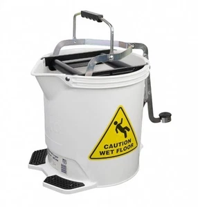 Presale Edco Enduro 28590 Enduro Bucket With Metal Wringer - White 15L - Picture 1 of 1
