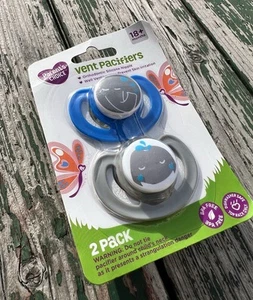2-Pack PARENT'S CHOICE Vent Pacifiers 18+ Months Orthodontic Silicone Nipple - Picture 1 of 8