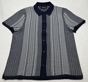 Bonobos Hudson Cabana Sweater Polo Cotton Stripe Casual Preppy Button Shirt - Picture 1 of 8
