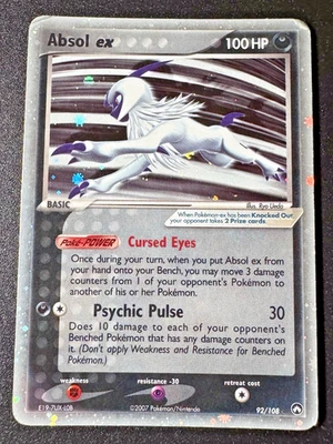 Absol ex 92/108 EX Power Keepers Pokemon Card Holo Foil Rare HP - Image 1 of 4
