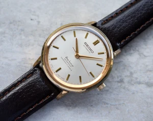 October 1965 Vintage Seiko men's Watch Seahorse Automatic Gold Sunburst Watch - Picture 1 of 23
