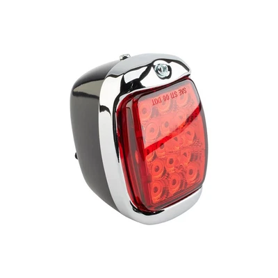 LED Tail Light Assembly, Right Side, Black, fits 1940-53 Chevy Truck - Image 1 of 4