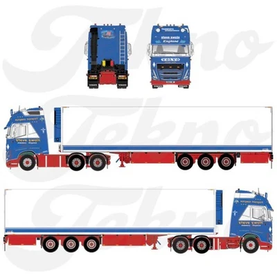 Tekno 1/50 Volvo FH05 Globetrotter XL 6x2 Steve Swain England *Presale* - Image 1 of 2