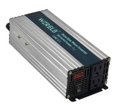 1000W Pure Sine Wave Inverter 36V DC to 120/220VAC Power Solar Car Truck Home RV - Image 1 of 4