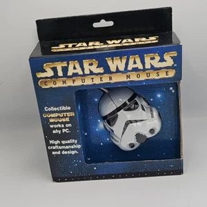NEW Star Wars Stormtrooper Vintage Computer Mouse Wired Any PC NIB - Picture 1 of 4