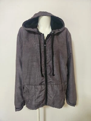 Mens Rusty Hooded Jacket With Pockets Size L - image 1 of 4