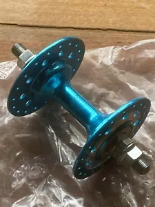 Bmx Front Hub CHAIR Brand Made In Japan NOS Complete 80s Stamped Blue 36 Hole - Picture 1 of 4