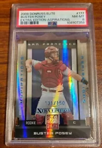 Donruss Elite 2008 edición extra Aspirations #177 Buster Posey PSA 8 #104907359 - Imagen 1 de 2