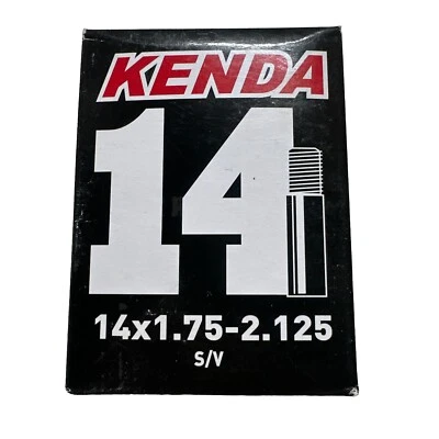 Kenda 14 x 1.75-2.125”  Schrader Valve Inner Tube 14” Bike Spare Replacement S/V - Image 1 of 4