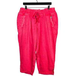 NUOVO! Pantaloni Felpa Lane Bryant Livi Activewear Jogger Salmone - 18/20 - Foto 1 di 4