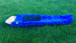 Vintage North Face Brown Label Mummy Sleeping Bag with Stuff Sack 85" - Picture 1 of 11