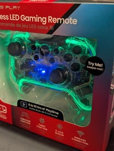 Nintendo Switch Wireless Controller Transparent Lights Turbo+Vibration Functions - Picture 1 of 2