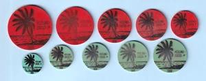 Cocos Keeling Islands. 1968 - 10 pce Set. 1, 5, 10, 25, 50c. 1, 2, 10, 25 Rupees - Imagen 1 de 4