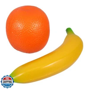 SUPVOX 2pcs Musical Instruments Fruit Shakers (Banana and Orange): Crystal-Cl - Picture 1 of 5