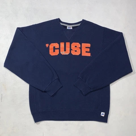 VTG Y2K Russell Athletic Syracuse University  ‘CUSE Crewneck Sweatshirt Small Cover
