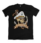 Sea Captain mens t shirt sailing sailer anchor pirate S-3XL 