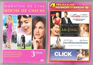 7 películas. MARATÓN DE CINE NOCHE DE CHICAS, PELÍCULAS HUMOR CON AMOR. Dvd - Imagen 1 de 1